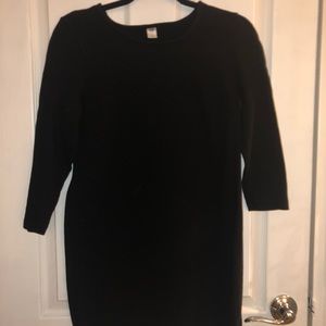 Knit black dress